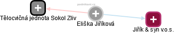  Eliška J. - Vizualizace  propojení osoby a firem v obchodním rejstříku
