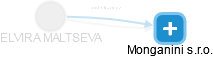 ELVIRA MALTSEVA - Vizualizace  propojení osoby a firem v obchodním rejstříku