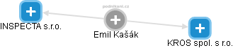  Emil K. - Vizualizace  propojení osoby a firem v obchodním rejstříku