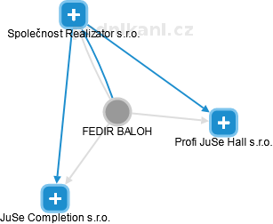 FEDIR BALOH - Vizualizace  propojení osoby a firem v obchodním rejstříku