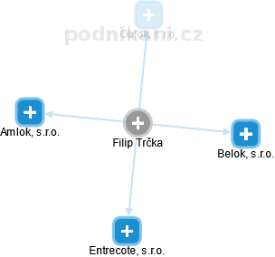 Filip Trčka - Vizualizace  propojení osoby a firem v obchodním rejstříku