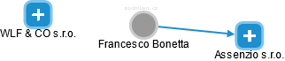 Francesco Bonetta - Vizualizace  propojení osoby a firem v obchodním rejstříku