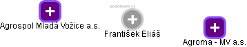  František E. - Vizualizace  propojení osoby a firem v obchodním rejstříku