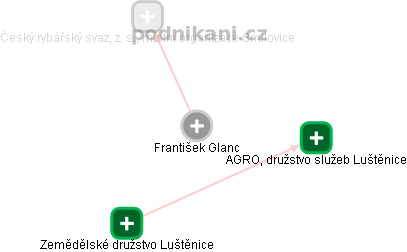  František G. - Vizualizace  propojení osoby a firem v obchodním rejstříku
