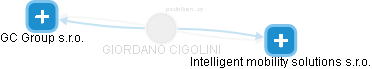 GIORDANO CIGOLINI - Vizualizace  propojení osoby a firem v obchodním rejstříku