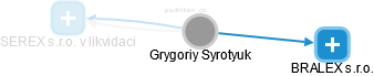  Grygoriy S. - Vizualizace  propojení osoby a firem v obchodním rejstříku