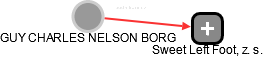 GUY CHARLES NELSON BORG - Vizualizace  propojení osoby a firem v obchodním rejstříku