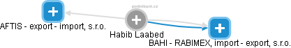  Habib L. - Vizualizace  propojení osoby a firem v obchodním rejstříku