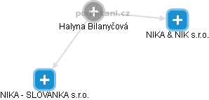 Halyna Bilanyčová - Vizualizace  propojení osoby a firem v obchodním rejstříku