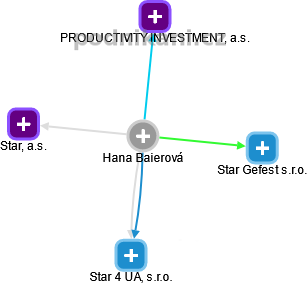  Hana E. - Vizualizace  propojení osoby a firem v obchodním rejstříku