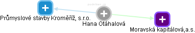  Hana O. - Vizualizace  propojení osoby a firem v obchodním rejstříku