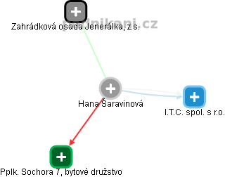 Hana Šaravinová - Vizualizace  propojení osoby a firem v obchodním rejstříku
