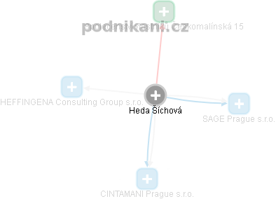  Heda Š. - Vizualizace  propojení osoby a firem v obchodním rejstříku
