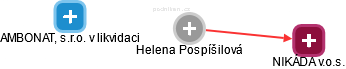  Helena P. - Vizualizace  propojení osoby a firem v obchodním rejstříku