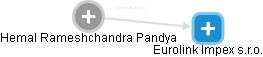 Hemal Rameshchandra Pandya - Vizualizace  propojení osoby a firem v obchodním rejstříku