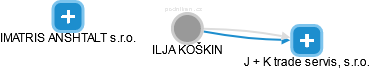 ILJA KOŠKIN - Vizualizace  propojení osoby a firem v obchodním rejstříku