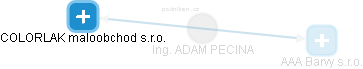  Adam P. - Vizualizace  propojení osoby a firem v obchodním rejstříku