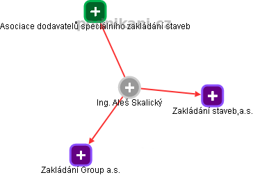  Aleš S. - Vizualizace  propojení osoby a firem v obchodním rejstříku