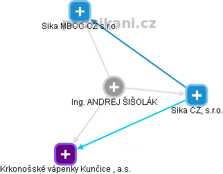  Andrej Š. - Vizualizace  propojení osoby a firem v obchodním rejstříku