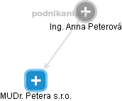  Anna P. - Vizualizace  propojení osoby a firem v obchodním rejstříku