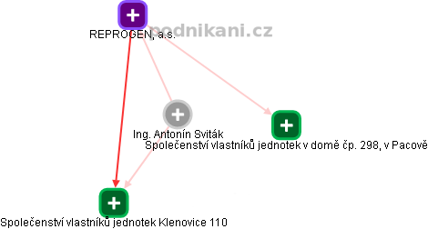  Ing. Antonín Sviták - Vizualizace  propojení osoby a firem v obchodním rejstříku