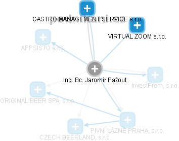 Jaromír Pažout - Vizualizace  propojení osoby a firem v obchodním rejstříku