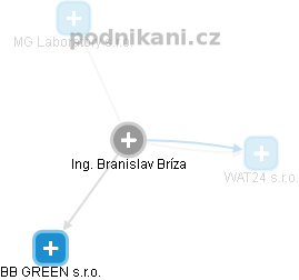 Branislav Bríza - Vizualizace  propojení osoby a firem v obchodním rejstříku