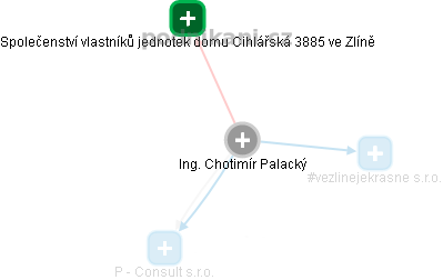 Chotimir Palacký - Vizualizace  propojení osoby a firem v obchodním rejstříku