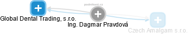  Dagmar P. - Vizualizace  propojení osoby a firem v obchodním rejstříku