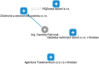 Daniela Palcrová - Vizualizace  propojení osoby a firem v obchodním rejstříku