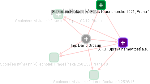 David Grošup - Vizualizace  propojení osoby a firem v obchodním rejstříku