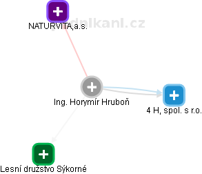 Horymír Hruboň - Vizualizace  propojení osoby a firem v obchodním rejstříku