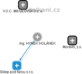 HYNEK HOLÁNEK - Vizualizace  propojení osoby a firem v obchodním rejstříku