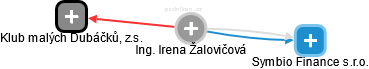  Irena Ž. - Vizualizace  propojení osoby a firem v obchodním rejstříku