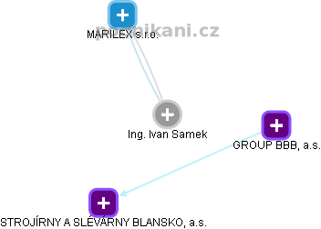 Ivan Samek - Vizualizace  propojení osoby a firem v obchodním rejstříku