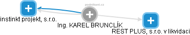 KAREL BRUNCLÍK - Vizualizace  propojení osoby a firem v obchodním rejstříku