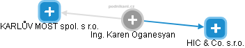  Karen O. - Vizualizace  propojení osoby a firem v obchodním rejstříku