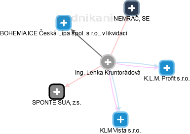 Lenka Kruntorádova - Vizualizace  propojení osoby a firem v obchodním rejstříku