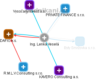 Lenka Veselá - Vizualizace  propojení osoby a firem v obchodním rejstříku