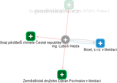 Luboš Hejda - Vizualizace  propojení osoby a firem v obchodním rejstříku