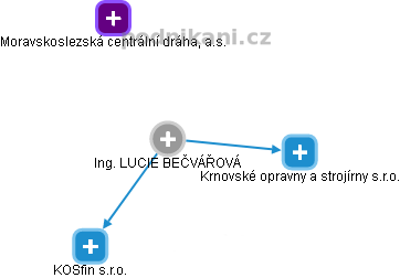 LUCIE BEČVÁŘOVÁ - Vizualizace  propojení osoby a firem v obchodním rejstříku