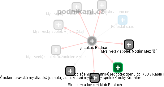 Lukáš Bodnár - Vizualizace  propojení osoby a firem v obchodním rejstříku