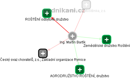 Martin Bartík - Vizualizace  propojení osoby a firem v obchodním rejstříku