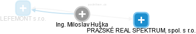 Miloslav Huška - Vizualizace  propojení osoby a firem v obchodním rejstříku