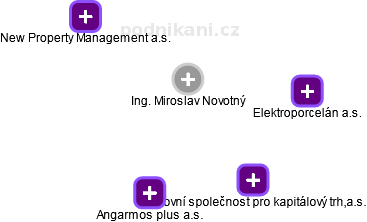  Miroslav N. - Vizualizace  propojení osoby a firem v obchodním rejstříku