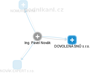Pavel Novák - Vizualizace  propojení osoby a firem v obchodním rejstříku
