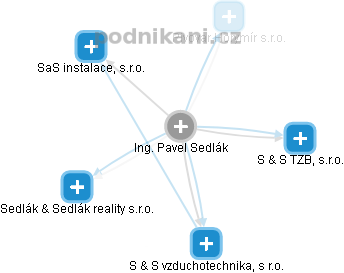 Pavel Sedlák - Vizualizace  propojení osoby a firem v obchodním rejstříku