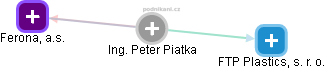 Peter Piatka - Vizualizace  propojení osoby a firem v obchodním rejstříku