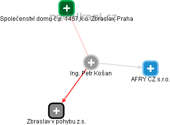 Petr Košan - Vizualizace  propojení osoby a firem v obchodním rejstříku