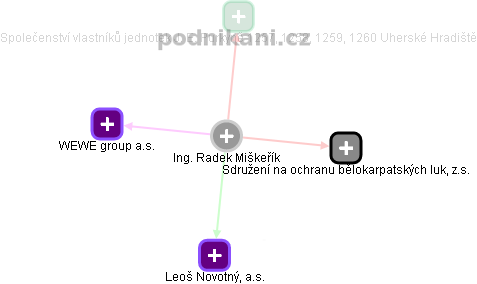Radek Miškeřík - Vizualizace  propojení osoby a firem v obchodním rejstříku